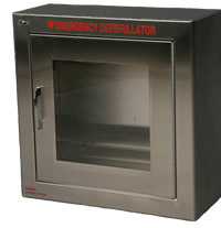 Semi-Recessed AED Wall Cabinet